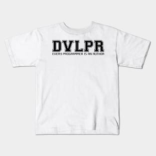 DVLPR: Every programmer is an author Kids T-Shirt